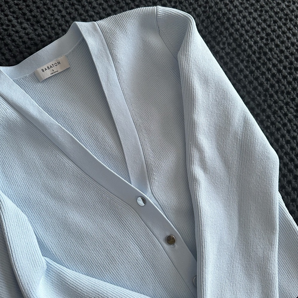 Babaton Light Blue Cardigan